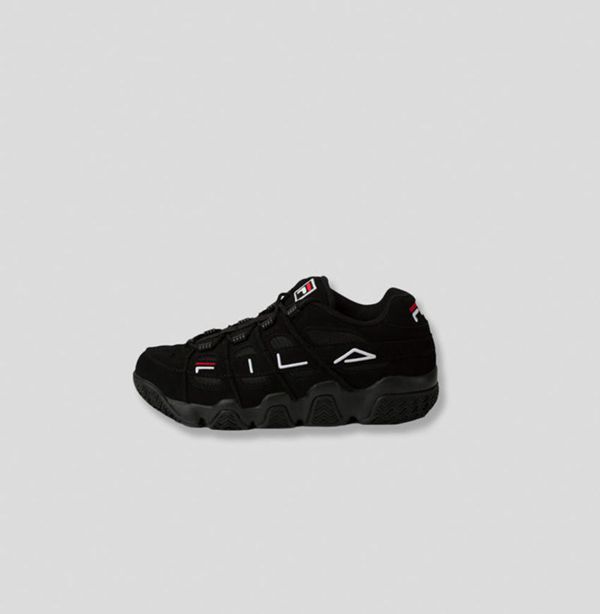 Zapatillas Fila Niños Negras / Blancas / Rojas - Barricade Xt Low - España 189356YWM